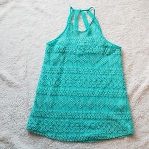 Fun mint green tank.